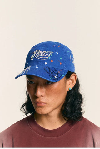 [Monterest] Washed Paint Splatter Embroidered Cap
