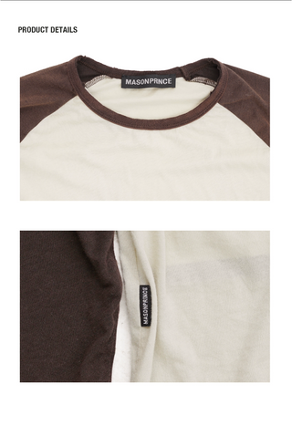 [MASONPRINCE] Raglan Sleeve T-Shirt