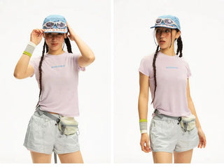 [Monterest] 3A Antibacterial Slim Fit Logo T-Shirt