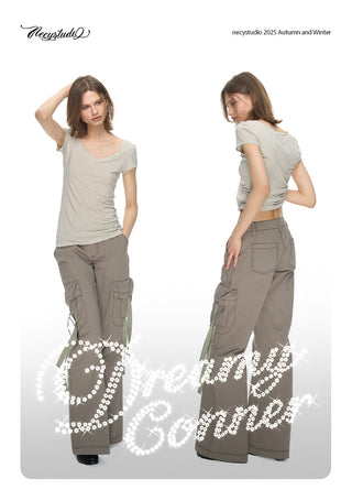 [NECY] Utility Cargo Strap Pants