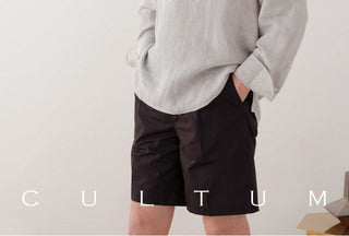 [CULTUM] Linen Half Placket Shirt