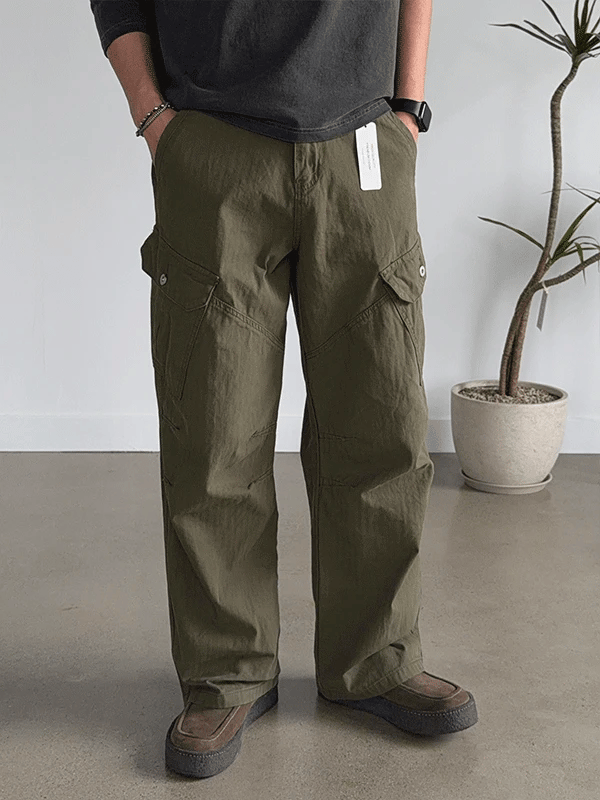 Rossi Herringbone Cargo Pants