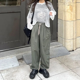 Perforated Cropped Knit