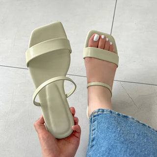 0304 Basic Strap Cushion Sandals (5 colors)
