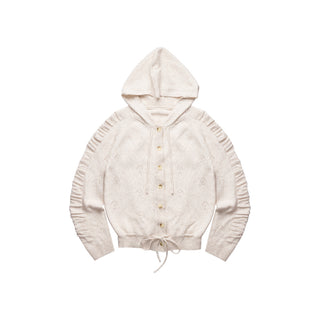 [NECY] Love Drawstring Hoodie Cardigan (2color)