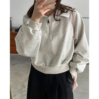 Half-zip sweatshirt