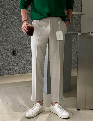 Gopeople Hidden Banding Slacks (slim straight fit)