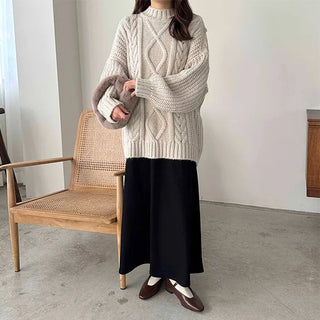 Flared long skirt