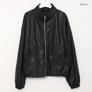 Leather String Short Jacket