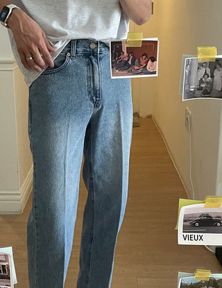 Hybrid Slit Denim Pants (no.418)