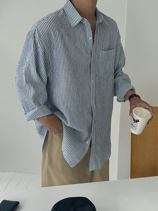 Norton Oversized Cool Stripe Shirt