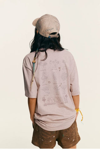 [Monterest] Mushroom Jazz Print Relaxed Tee