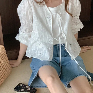 Vintage eyelet blouse