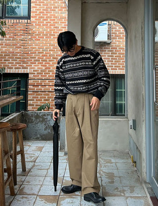 Winter Nordic Heavy Wool Knit (4 colors)