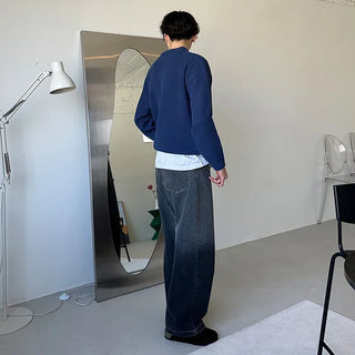 Gradient denim pants