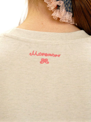 [Moromoro2] Illustrated Rabbit Rhinestone  T-Shirt
