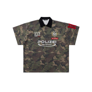 [MASONPRINCE] Camouflage Racing Knit Top