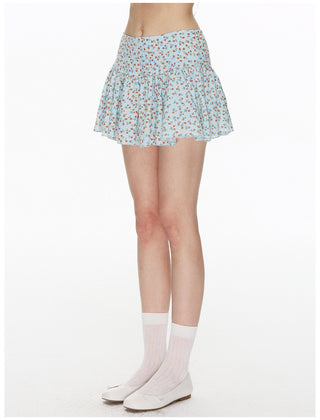 [NECY] Romantic Blossom Flare Skirt