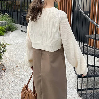 2-way knit bolero cardigan