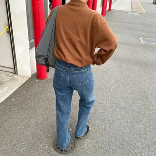 wide blue pocket pants