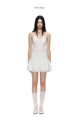 [NECY] Texture Love Lace Skirt