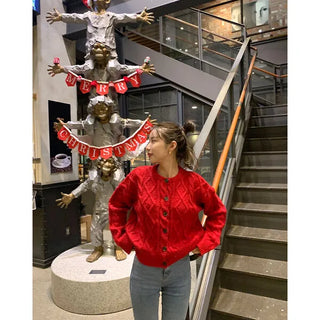 Round Cable Cardigan