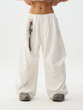 [Monterest] Quick-Dry Burnout Wide Leg Pants