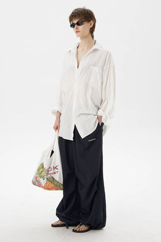 [MASONPRINCE] Lightweight Nylon Parachute Pants