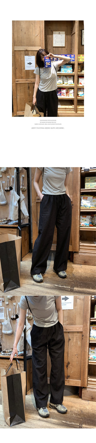 Wood Linen Wide Pants - 6 Colors