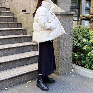 Wool A-line skirt