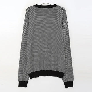 Bordered two-tone knit