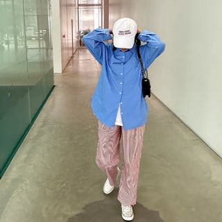 Oversized cotton shirt