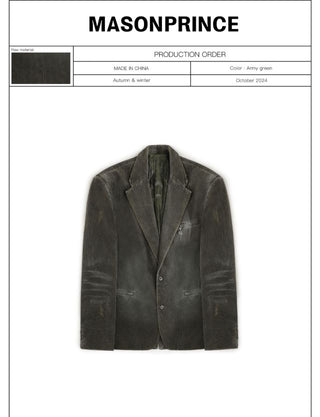 MASONPRINCE Oversized Corduroy Blazer