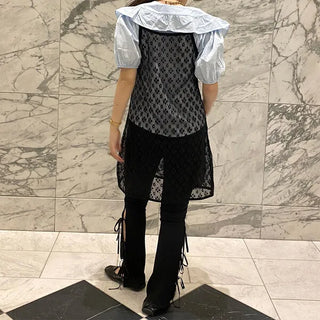Slit Ribbon Leggings Pants