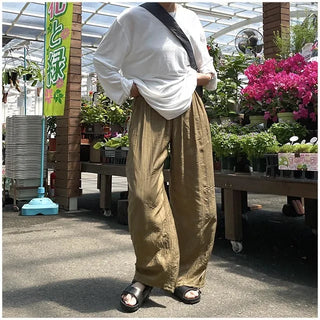 mute pleat pants