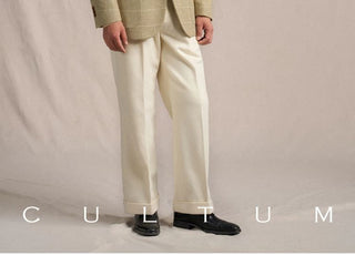 [CULTUM] 1930s Woolen Windowpane Blazer