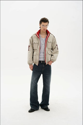 [MASONPRINCE] Reversible Padded Racing Jacket