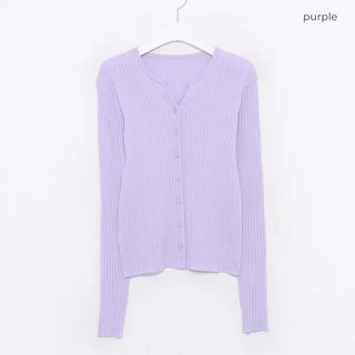 Ribbed cardigan
