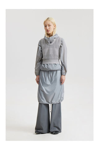 CONP Knitted mesh tight vest (gray)