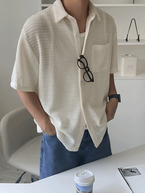 Malenka Crochet Knit Shirt