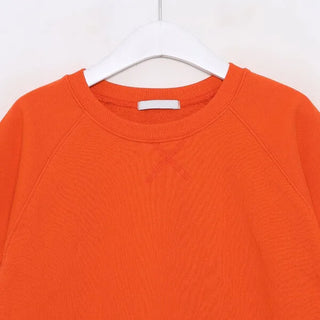 Raglan short-sleeved sweatshirt