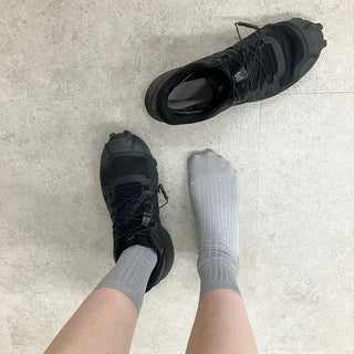 Cotton ribbed long socks