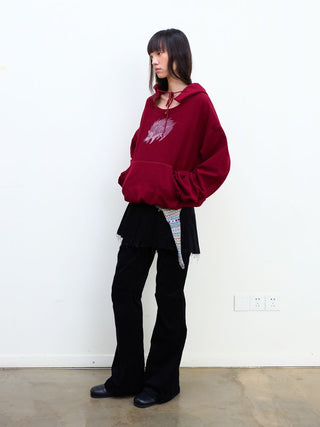 [NeverSeez] Printed Graphic Hoodie