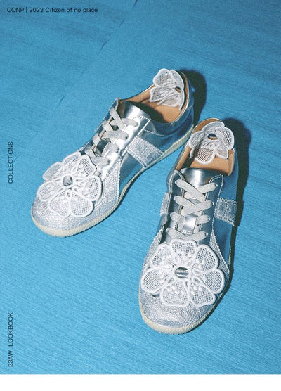 CONP Acid Lace Low-Top Sneaker (Silver)