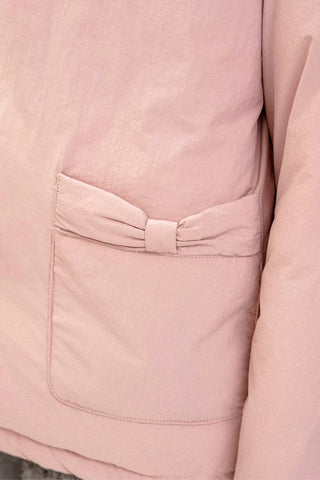 [Moromoro2] Bow Pocket Down Jacket