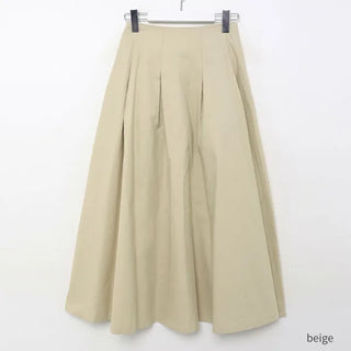 Pintuck flared skirt