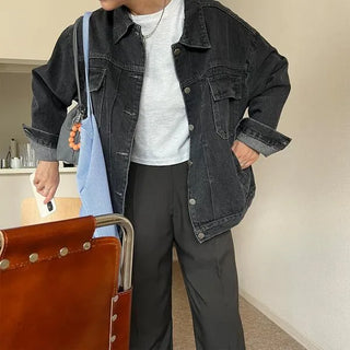 Oversized denim jacket