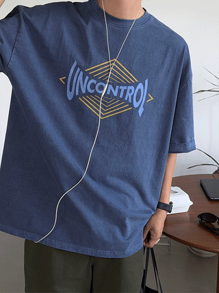 UNCONTROL Pigment Oversized 1/2 T-shirt