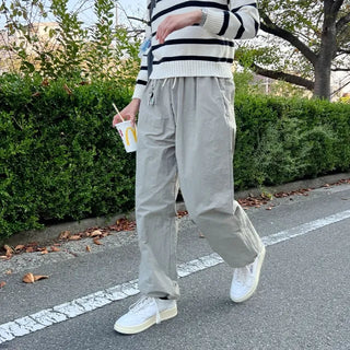 String wide pants