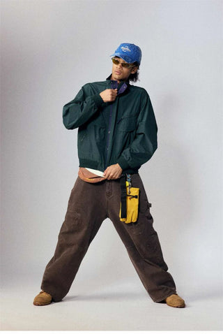 [Monterest] Water-Resistant Stand Collar Work Jacket